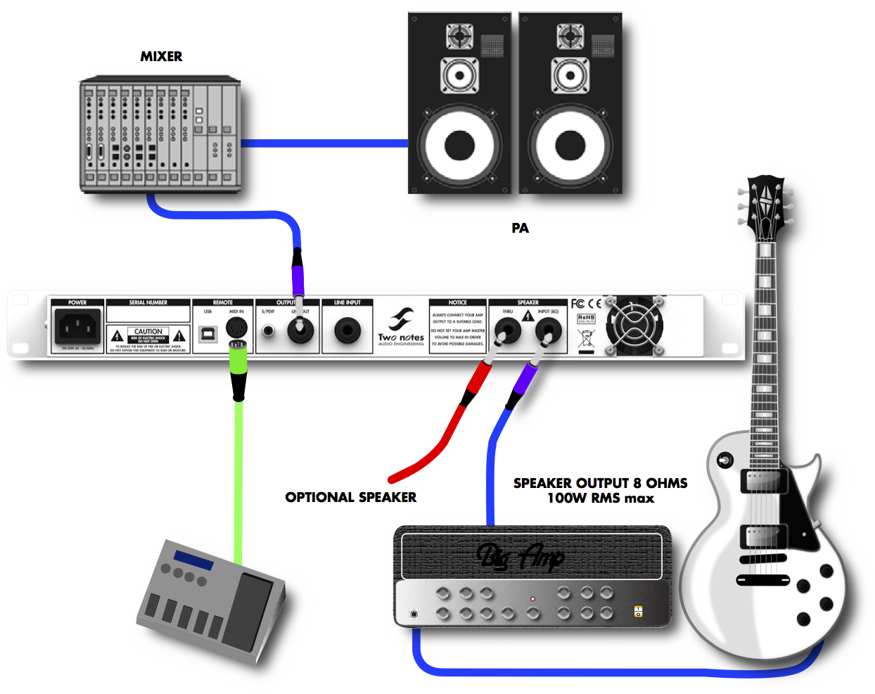 Подключить микрофон к центру. Two Notes Torpedo Live Digital Loadbox. Torpedo Live. Torpedo Cab m наушники одновременно с линейным выходом. Как подключить микшер к усилителю.